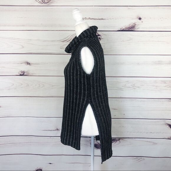 BLUE RAIN Ribbed Tunic Cowl Neck Sweater Tank - Picture 6 of 9